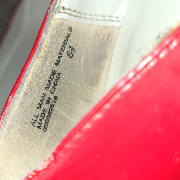 Mossimo Red Peep Toe Pump Heels - Picture 4 of 10